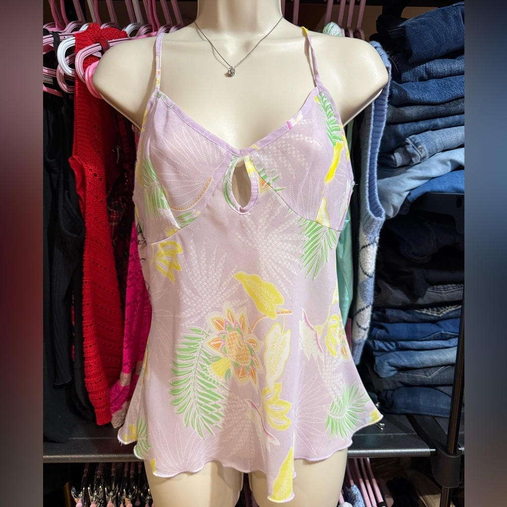 La Vie En Rose Lavender Floral Camisole